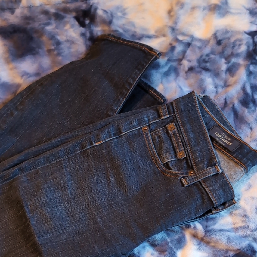 J. Crew Women's Deep Blue Skinny Jeans